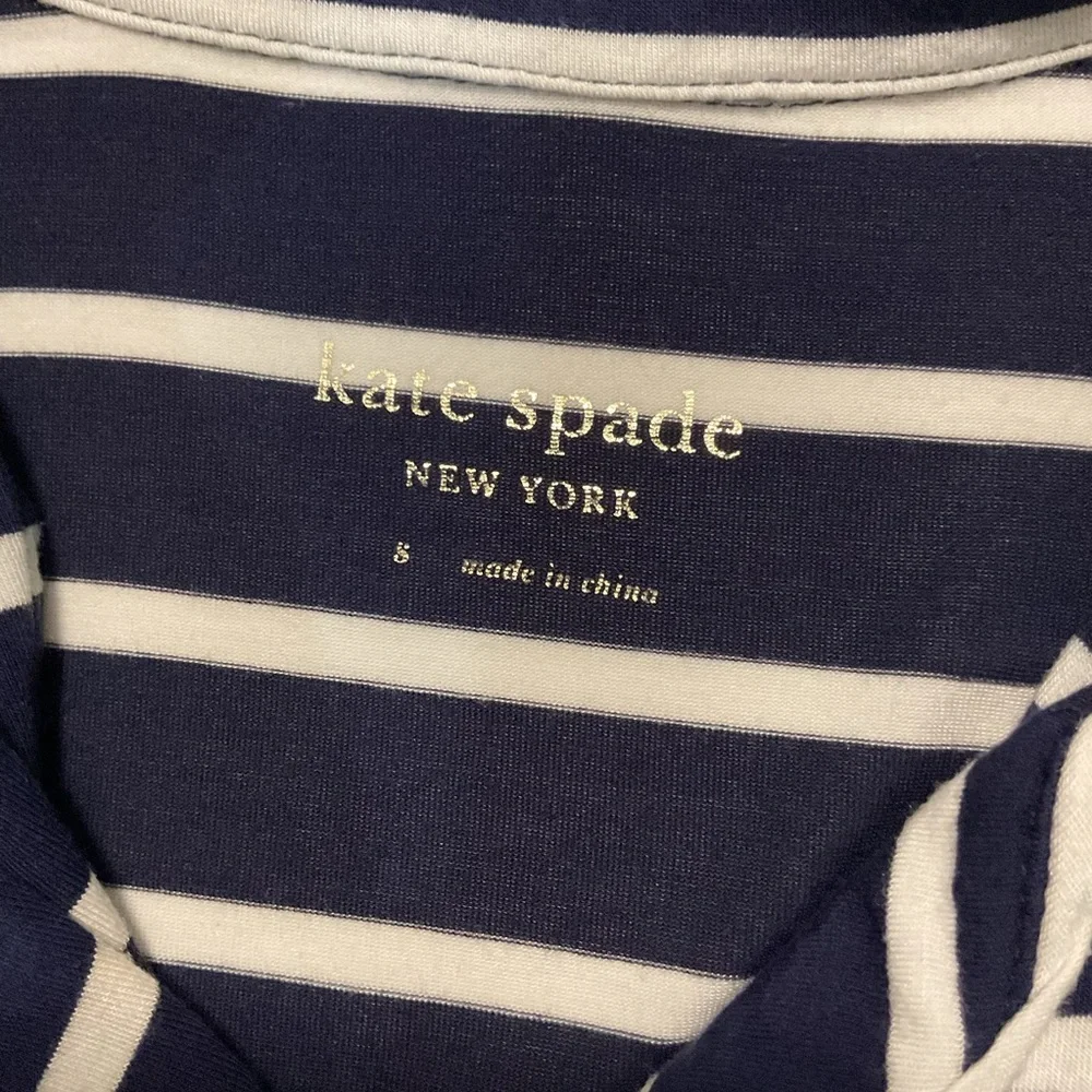 Kate Spade Pajama‎ Top Short Sleeve Blue/White Striped